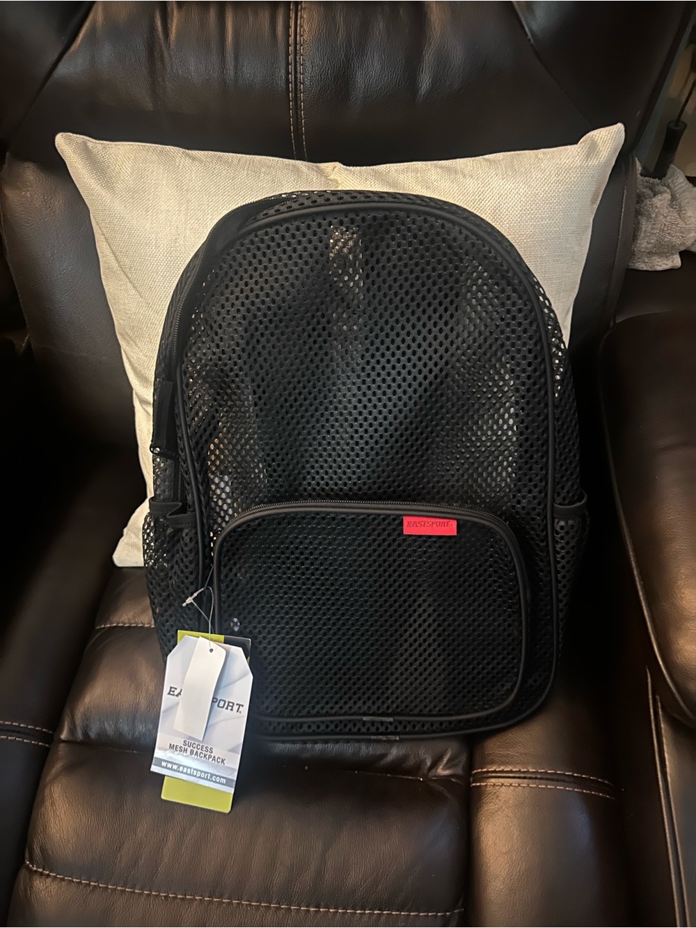 Mesh Backpack for Men - Black